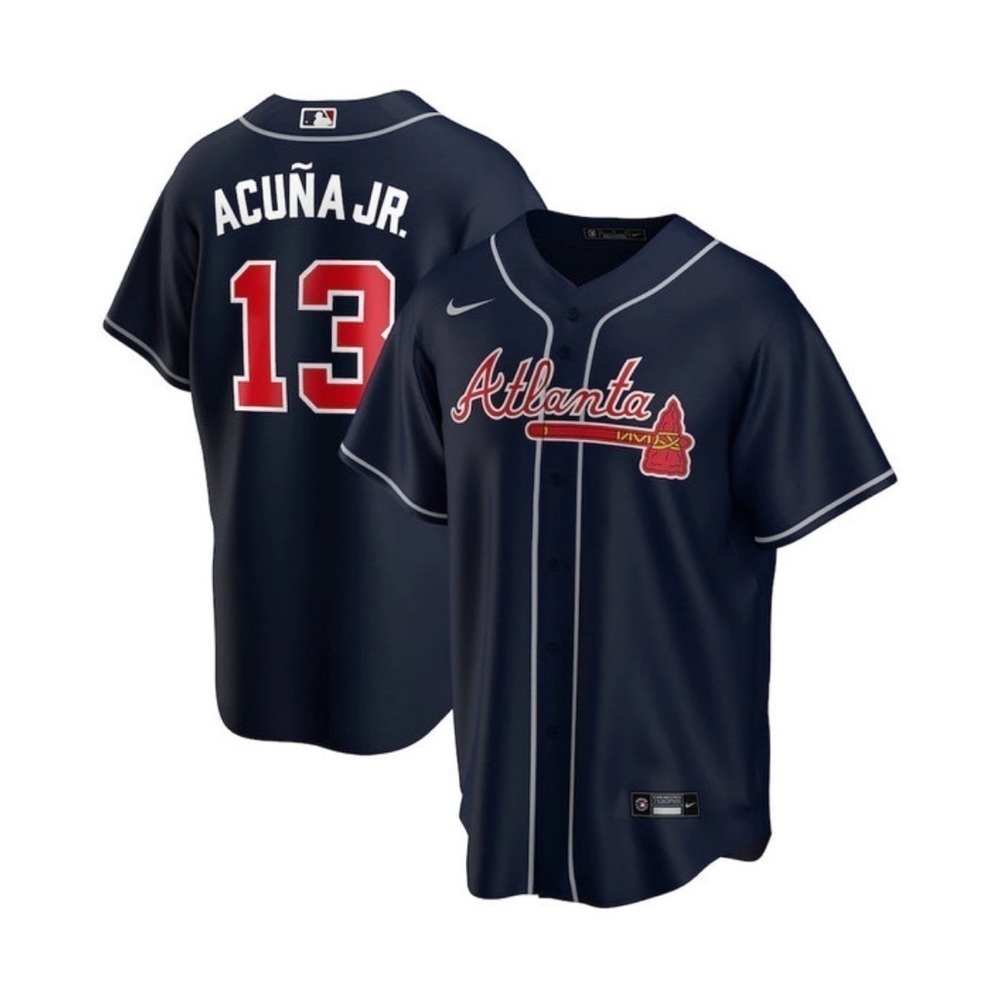RONALD ACUNA JR. ATLANTA BRAVES YOUTH NAVY JERSEY
NIKE Size XL